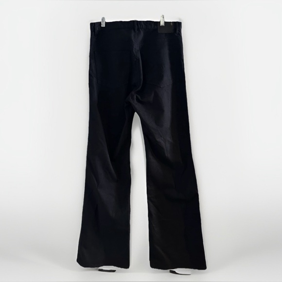 R13 Jane Women Jeans 30 Black Bedford Cord  Wide Leg NWT 90s Minimalist Grunge - Picture 7 of 13